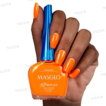ESMALTE TRADICIONAL NARANJA "ZANGANA"  13,5ml | MASGLO - Imagen 2
