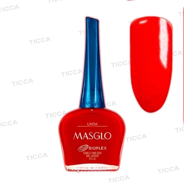 ESMALTE TRADICIONAL ROJO "LINDA"  13,5ml | MASGLO - Imagen 1