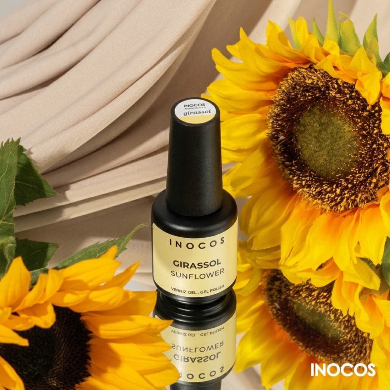 Esmlate Semipermanente Amarillo Pastel Girasol 15ml | Inocos - Imagen 6