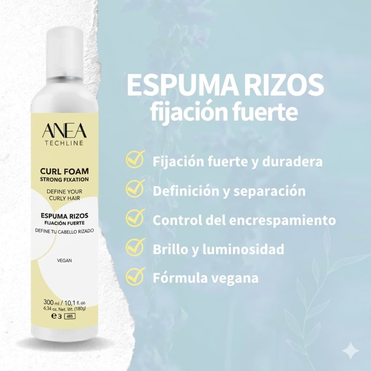 Espuma de rizos fijacion fuerte "Curl Foam" 175 ml | ANEA - Imagen 3