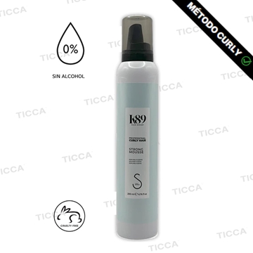 ESPUMA FUERTE STRONG MOUSSE PROFESSIONAL CURLY HAIR 200ml | K89 - Imagen 1
