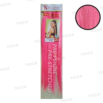 EXTENSION DE TRENZAS SINTETICAS ROSA "PINK" ULTRA BRAID | X-PRESSION - Imagen 1
