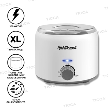 Fusor de Cera 400g 100Wattios Cubeta Silicona Pr1Me Wax400 | Ricki Parodi - Imagen 1
