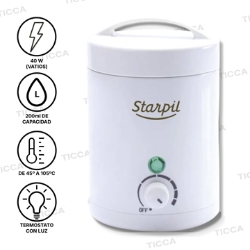 FUSOR PROFESIONAL DE CERA CALIENTE 200ml 40W | STARPIL - Imagen 1