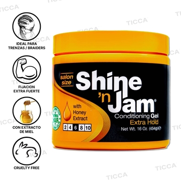 GEL ACONDICIONADOR SHINE N JAM EXTRA HOLD (6) 454g | SHINE N JAM - Imagen 1
