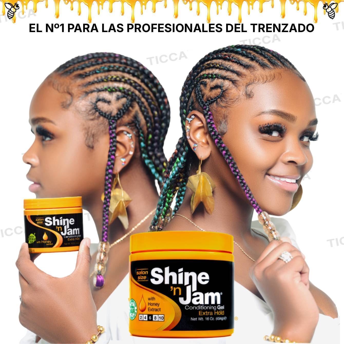 Gel Acondicionador Shine N Jam Extra Hold (6) 454g | SHINE N JAM - Imagen 3