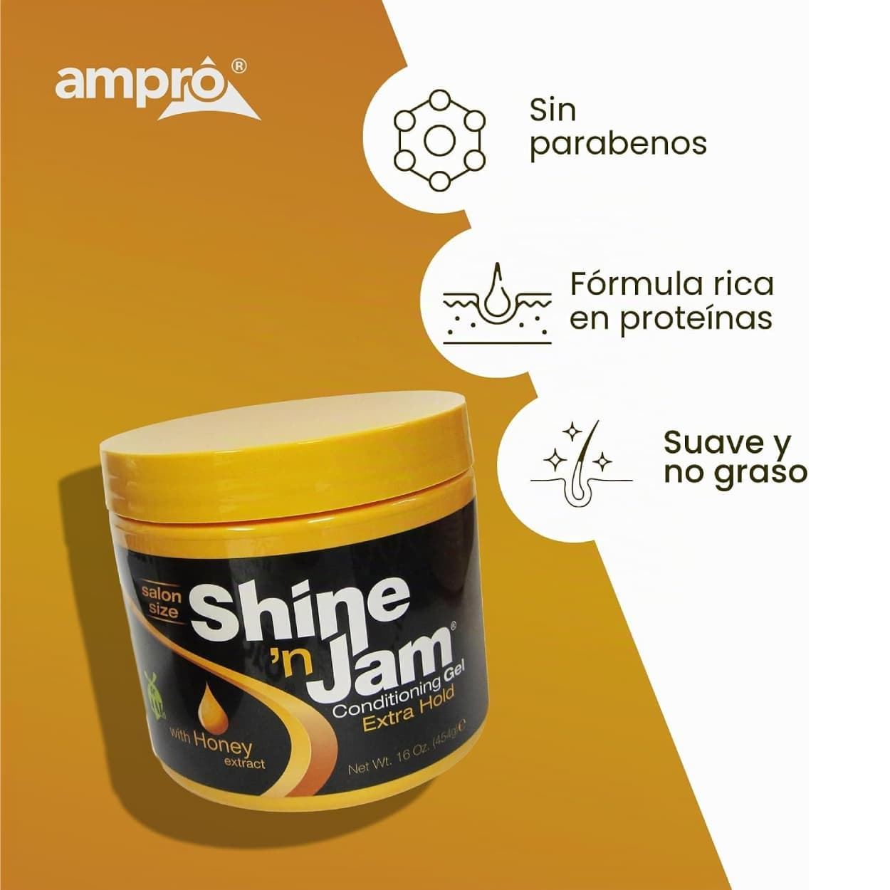 Gel Acondicionador Shine N Jam Extra Hold (6) 454g | SHINE N JAM - Imagen 4