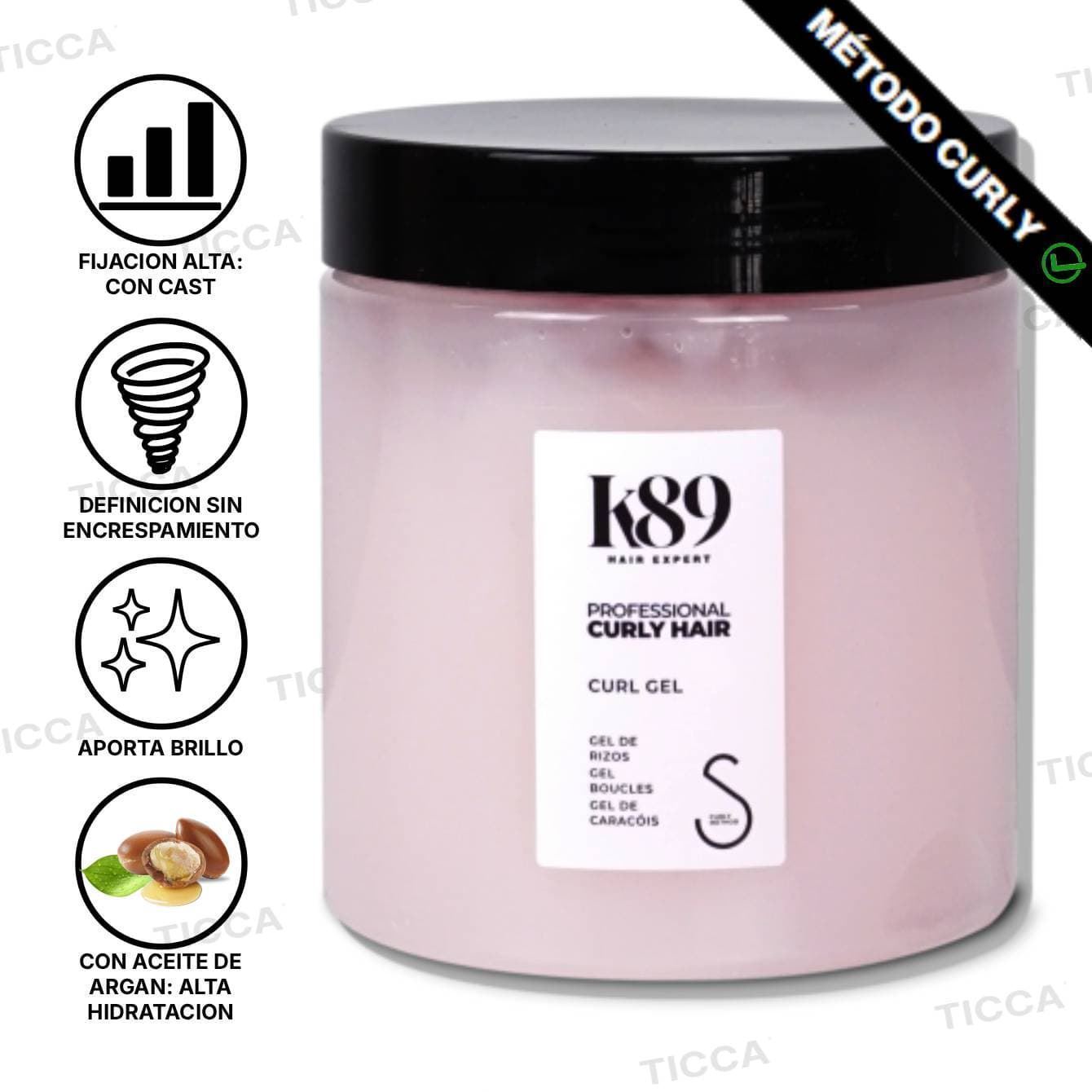 Gel Definidor de Rizos Método Curly 500ml | K89 - Imagen 2