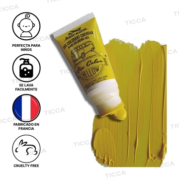 GOMINA DE COLOR AMARILLO 30g | HAIRGUM - Imagen 2