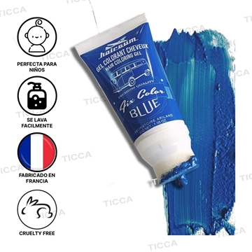 GOMINA DE COLOR AZUL 30g | HAIRGUM - Imagen 2