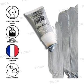 GOMINA DE COLOR PLATA 30g | HAIRGUM - Imagen 2