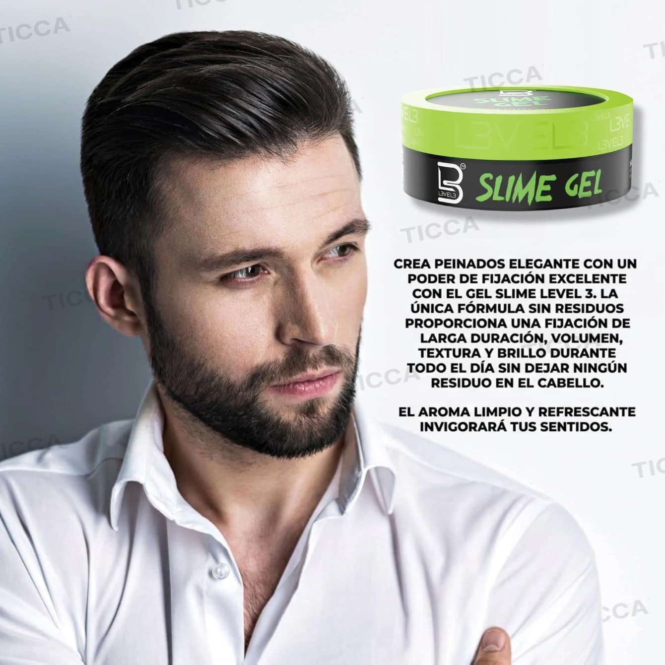 GOMINA EXTRAFUERTE SLIME GEL 100ml | L3VEL3 - Imagen 5