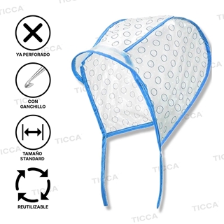 GORRO PARA MECHAS DE PVC PERFORADO CON GANCHILLO | RICKI PARODI - Imagen 2