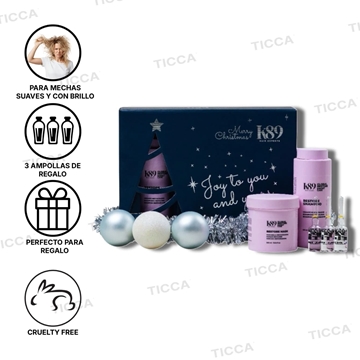 KIT DE NAVIDAD 25 PARA CABELLO DAÑADO "RESTORE + AMPOLLAS FLASH REPAIR" | K89 - Imagen 1