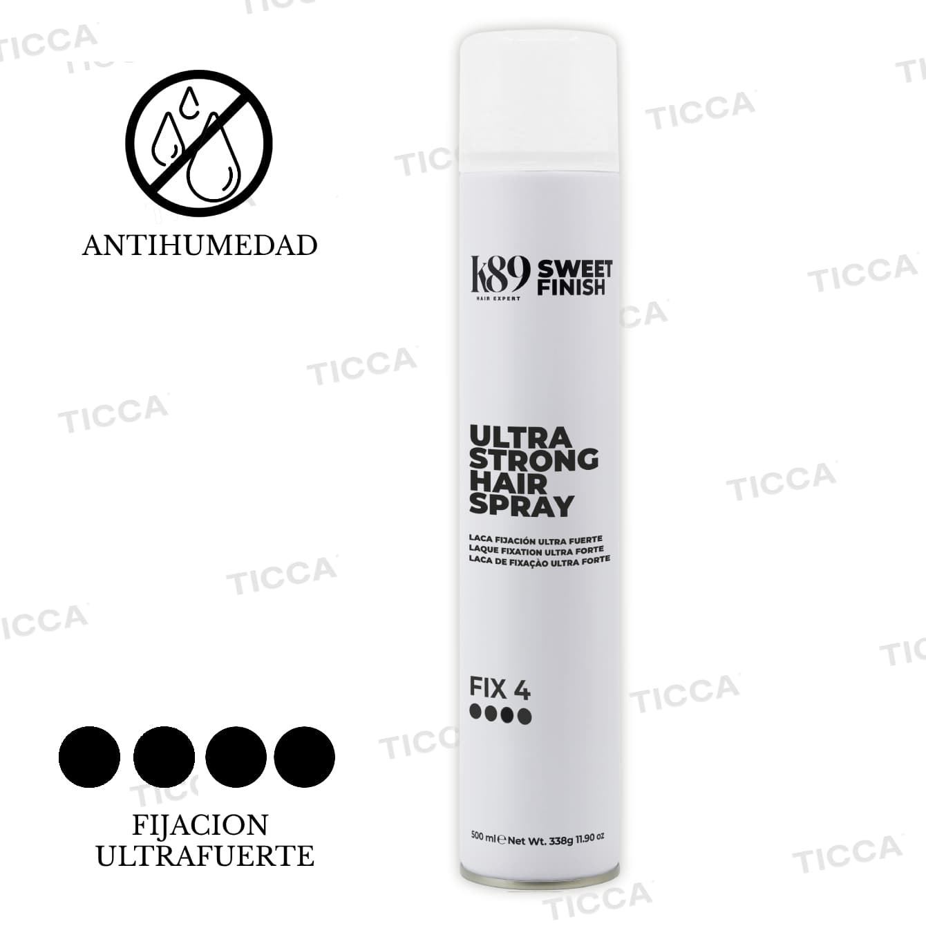 Laca de Fijacion Extrema Sweet Finish Ultra Strong 500ml | K89 - Imagen 2