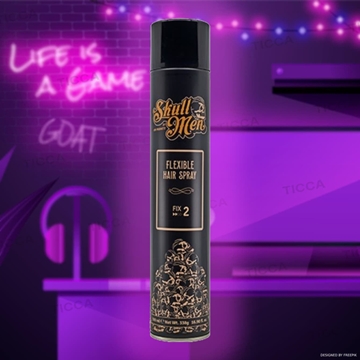 Laca Fijación Flexible Flexible Hair Spray Fix2 500ml | Skull Men - Imagen 2