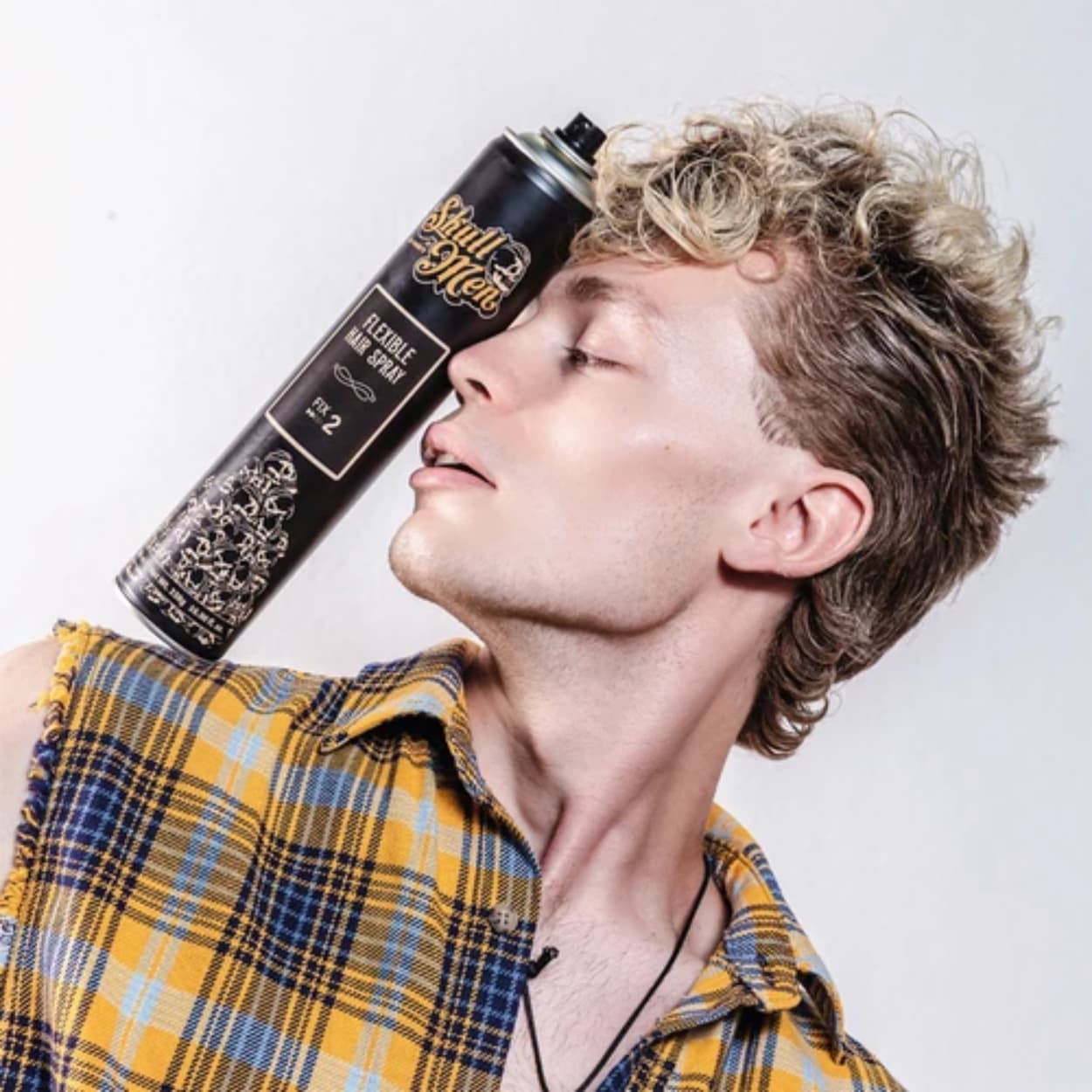 Laca Fijación Flexible Flexible Hair Spray Fix2 500ml | Skull Men - Imagen 4