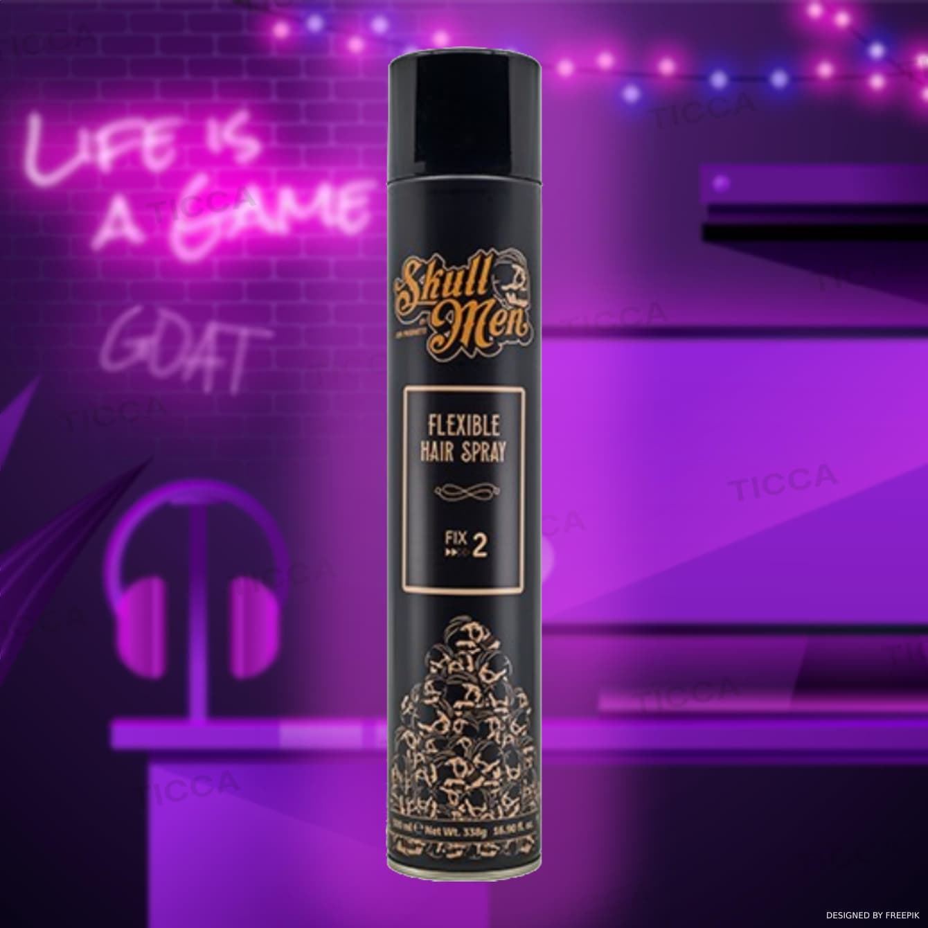 LACA FLEXIBLE HAIR SPRAY 500ml | SKULL MEN - Imagen 1