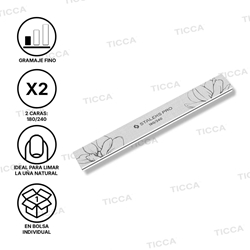 LIMA RECTA PARA UÑAS 180/240 NFE-20-180/240 | STALEKS - Imagen 1