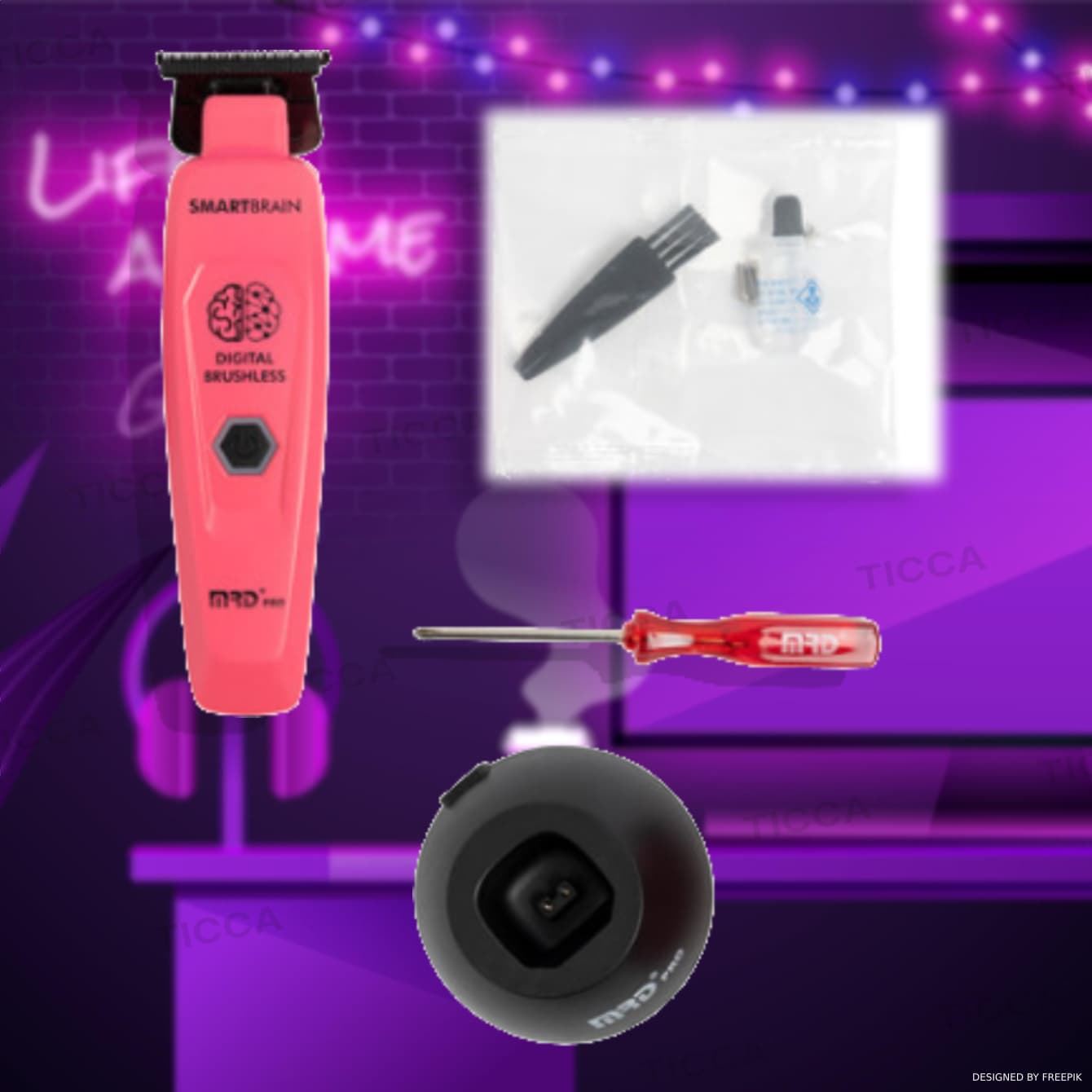 MAQUINA TRIMMER "SMART BRAIN" 7.5W 7500rpm | MRD PRO - Imagen 2