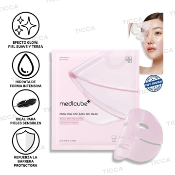 MASCARA DE GEL DE PDRN ROSA DE SALMON  1ud | MEDICUBE - Imagen 1