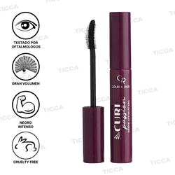 MASCARA DE PESTAÑAS CURVADAS NEGRA "CURL PASSION"  9ml | GOLDEN ROSE - Imagen 1