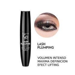 MASCARA DE PESTAÑAS VOLUMEN INTENSO, DEFINICION Y EFECTO LIFTING "LASH PUMPING" 13ml | GOLDEN ROSE - Imagen 1