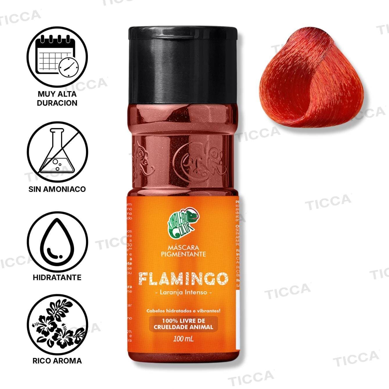MASCARA PIGMENTANTE FLAMINGO PIGMENTO DIRECTO 100ml | KAMALEAO COLOR - Imagen 1