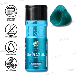 MASCARA PIGMENTANTE SAIRA AZUL PIGMENTO DIRECTO 100ml | KAMALEAO COLOR - Imagen 1