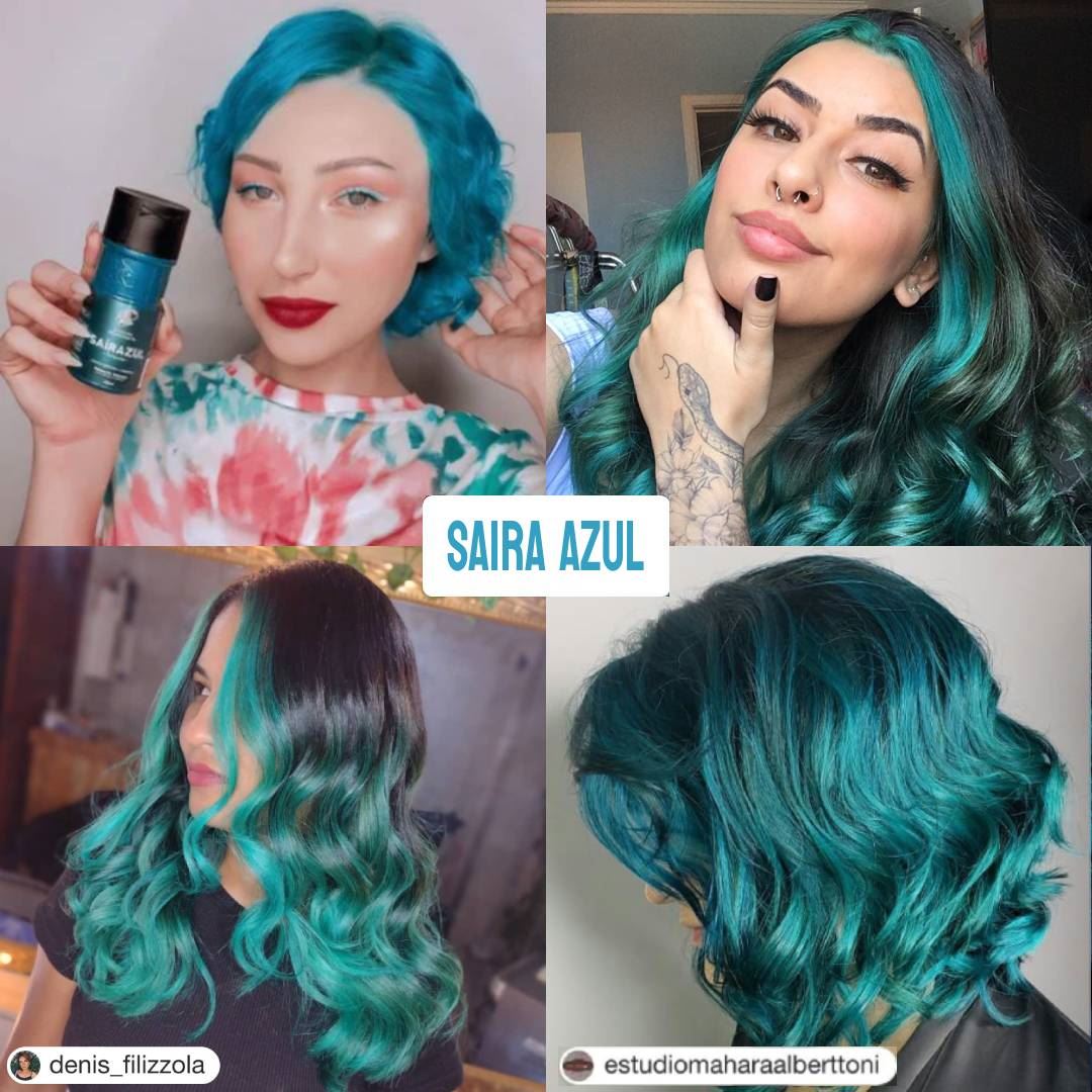 MASCARA PIGMENTANTE SAIRA AZUL PIGMENTO DIRECTO 100ml | KAMALEAO COLOR - Imagen 2