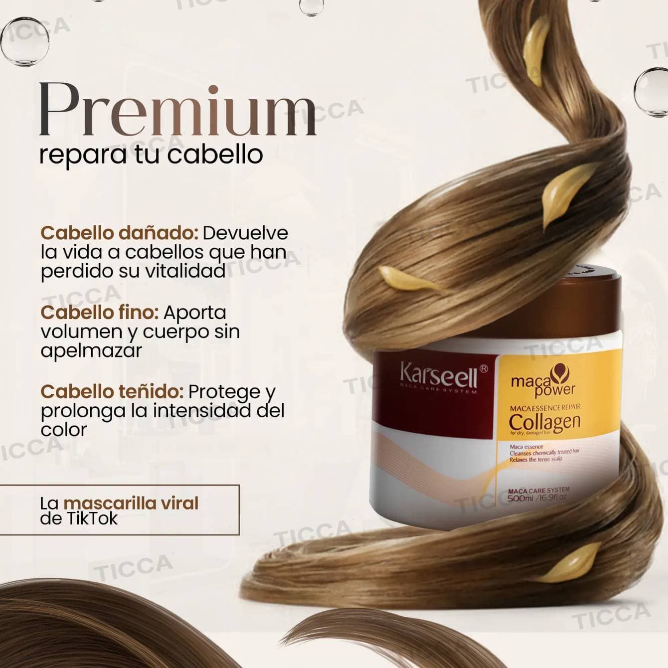 MASCARILLA DE COLLAGENO MACA CARE SYSTEM 500ml  | KARSEELL - Imagen 7