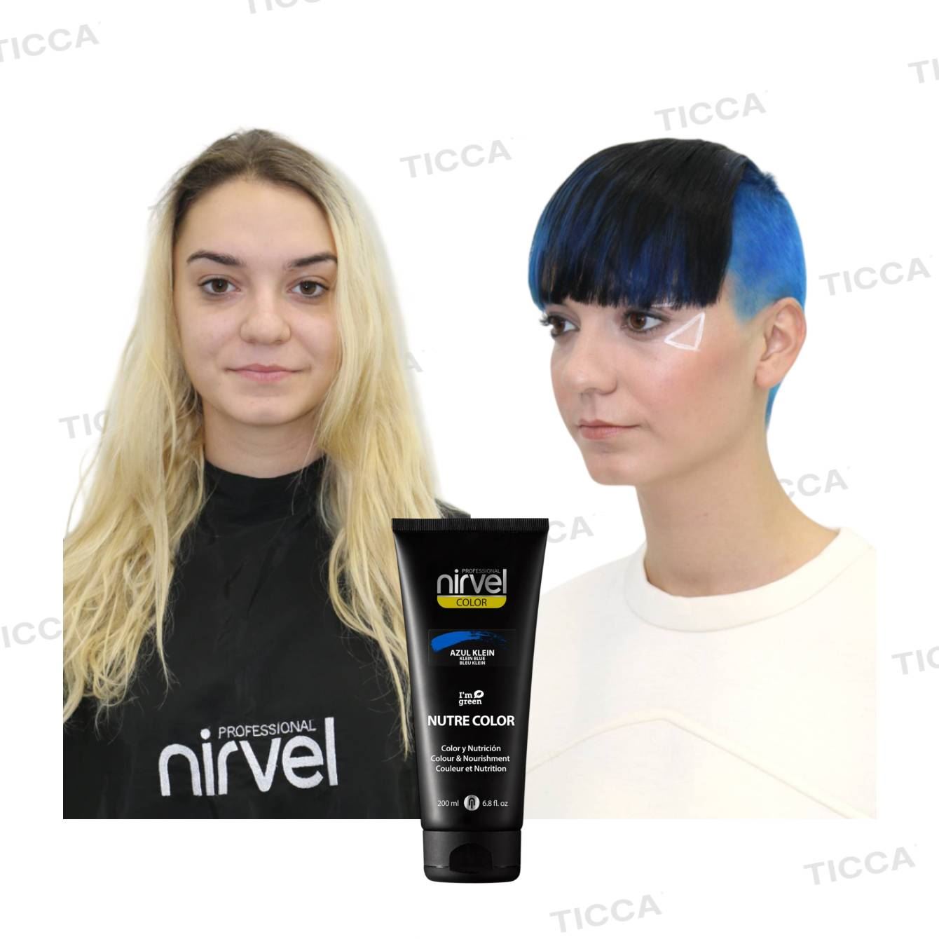 MASCARILLA DE COLOR NUTRE COLOR AZUL KLEIN 200ml | NIRVEL PROFESIONAL - Imagen 2