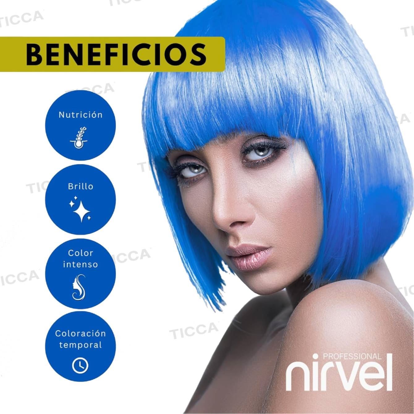 MASCARILLA DE COLOR NUTRE COLOR AZUL KLEIN 200ml | NIRVEL PROFESIONAL - Imagen 3
