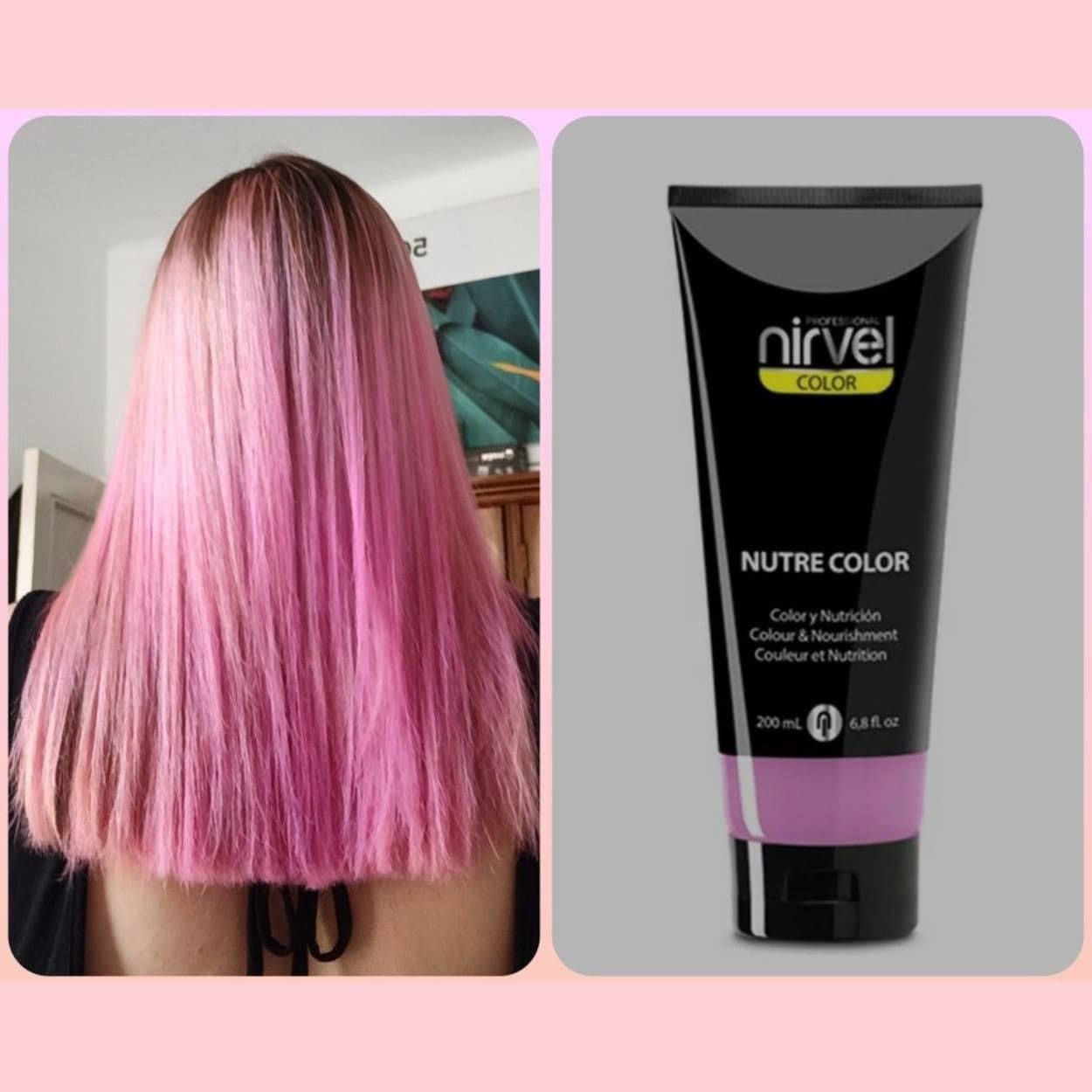 Mascarilla de Color Nutre Color Chicle 200ml  | Nirvel Professional - Imagen 3