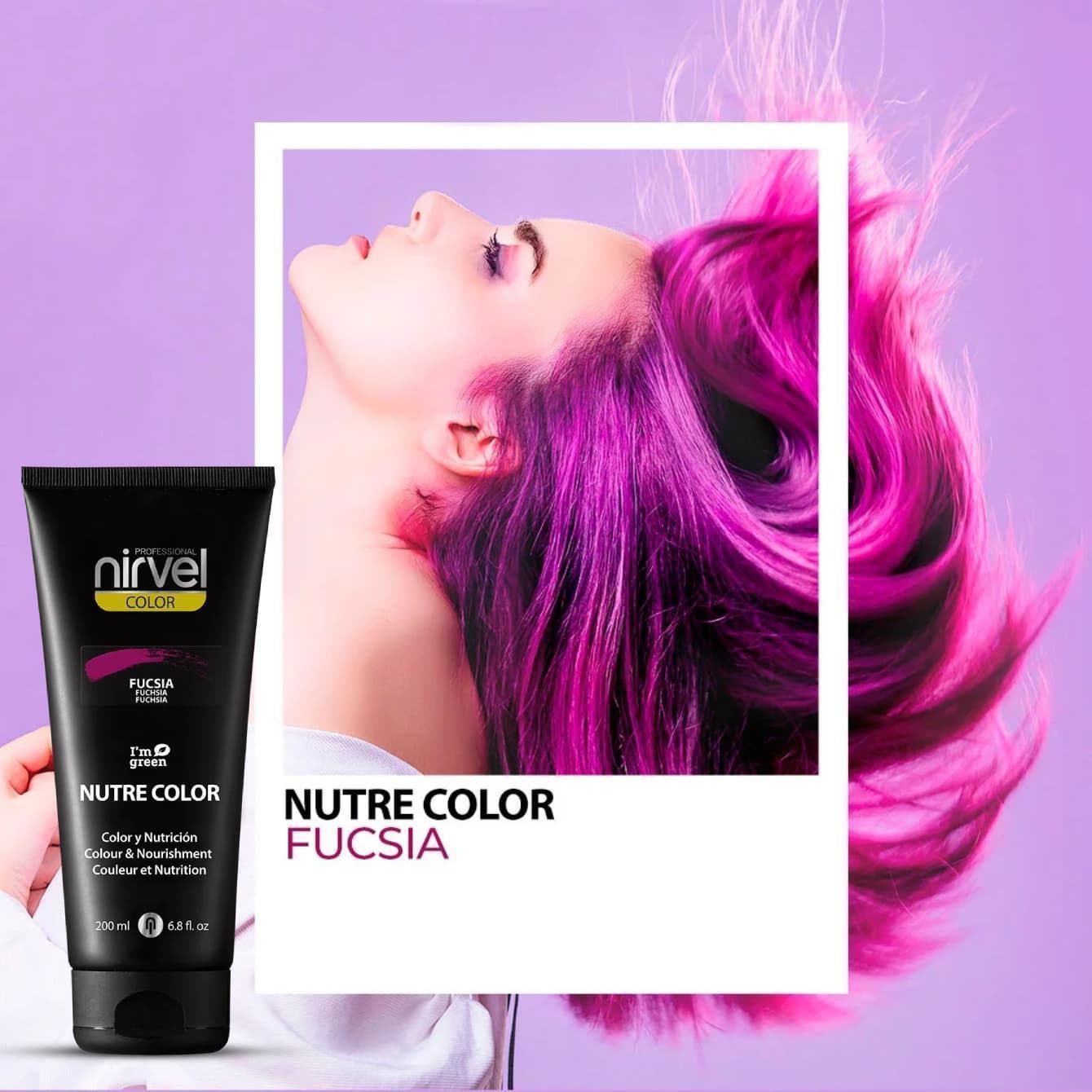 MASCARILLA DE COLOR NUTRE COLOR FUCSIA 200ml | NIRVEL PROFESIONAL - Imagen 3
