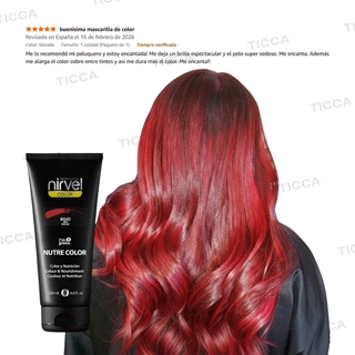 MASCARILLA DE COLOR NUTRE COLOR ROJO 200ml | NIRVEL PROFESIONAL - Imagen 2