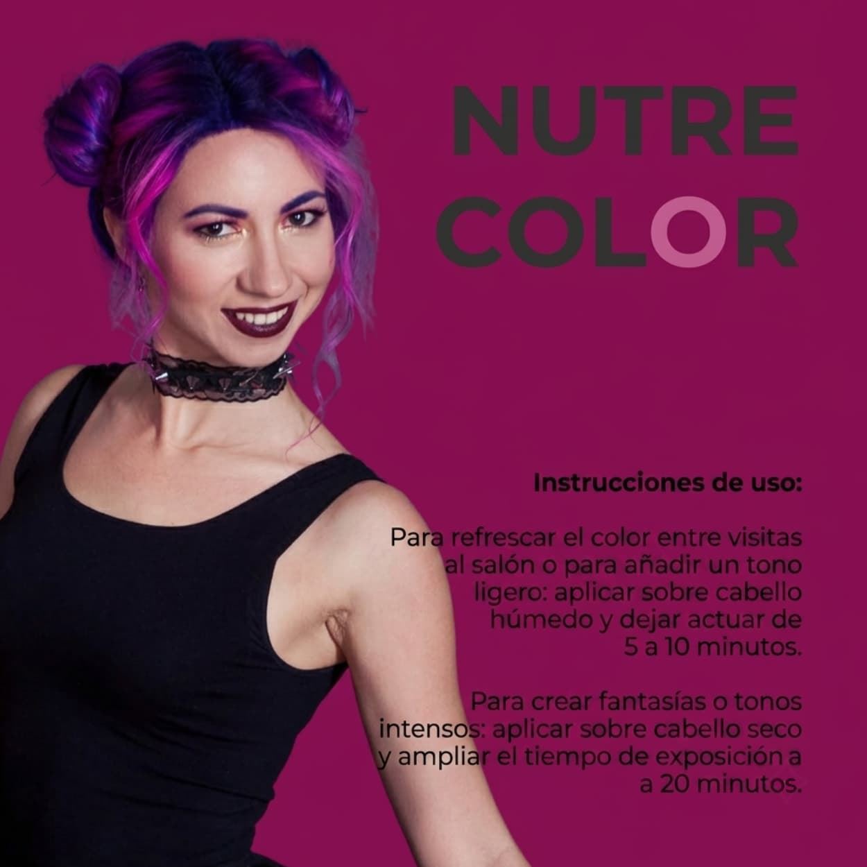Mascarilla de Color Nutre Color Violeta 200ml | Nirvel Profesional - Imagen 4