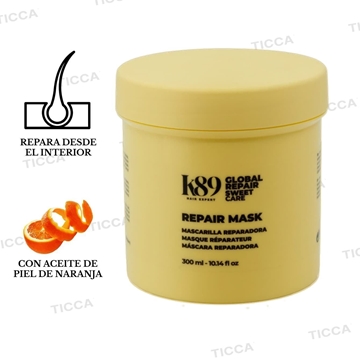 Mascarilla Global Repair para Cabello Dañado y Seco  300ml  | K89 - Imagen 2