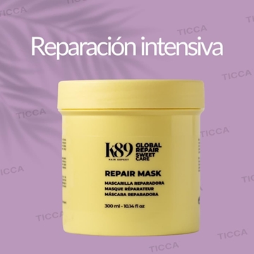 MASCARILLA PELO SECO REPARADORA PROFUNDA "GLOBAL REPAIR" 300ml | K89 - Imagen 2