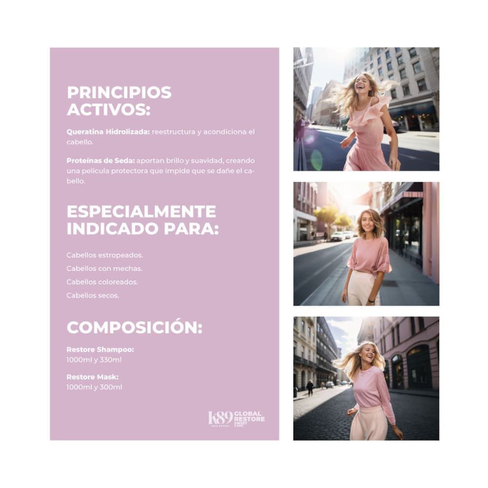Mascarilla Reparación Inmediata Global Restore 300ml | K89 - Imagen 3