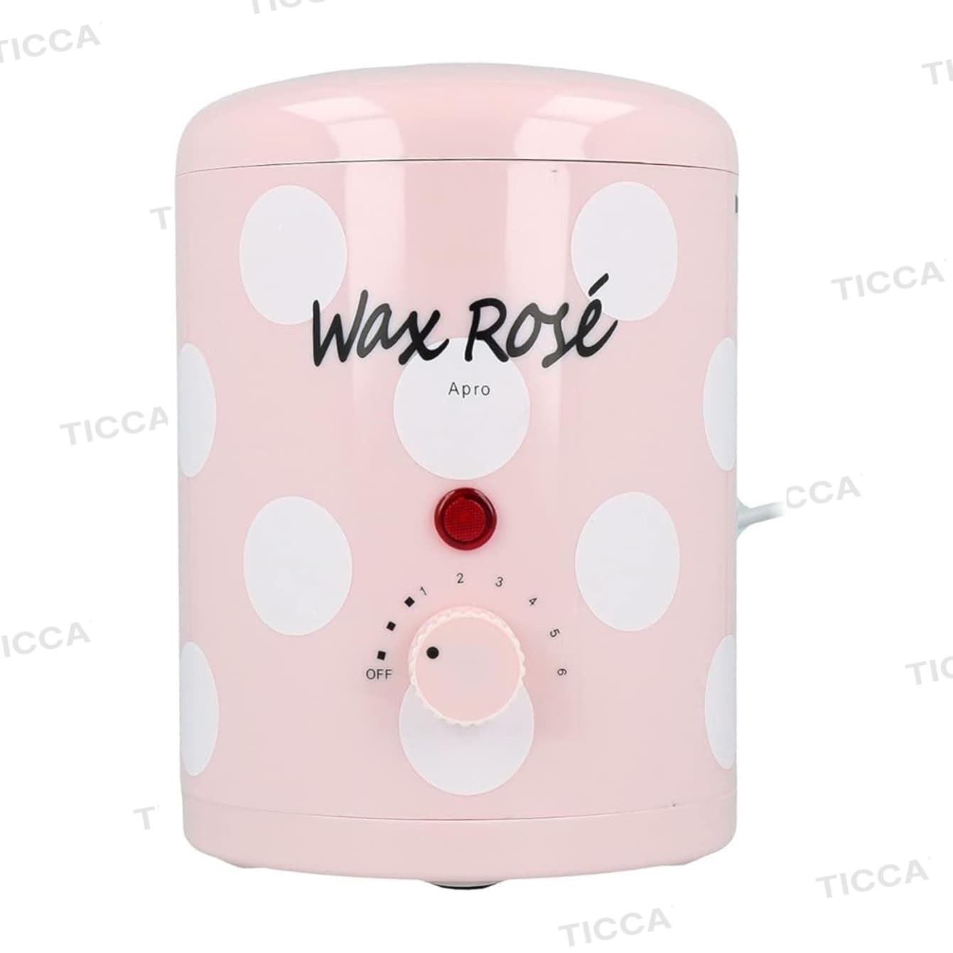 Mini Fusor de Cera 165ml 35W Rosa Pastel Topos| Apro - Imagen 1