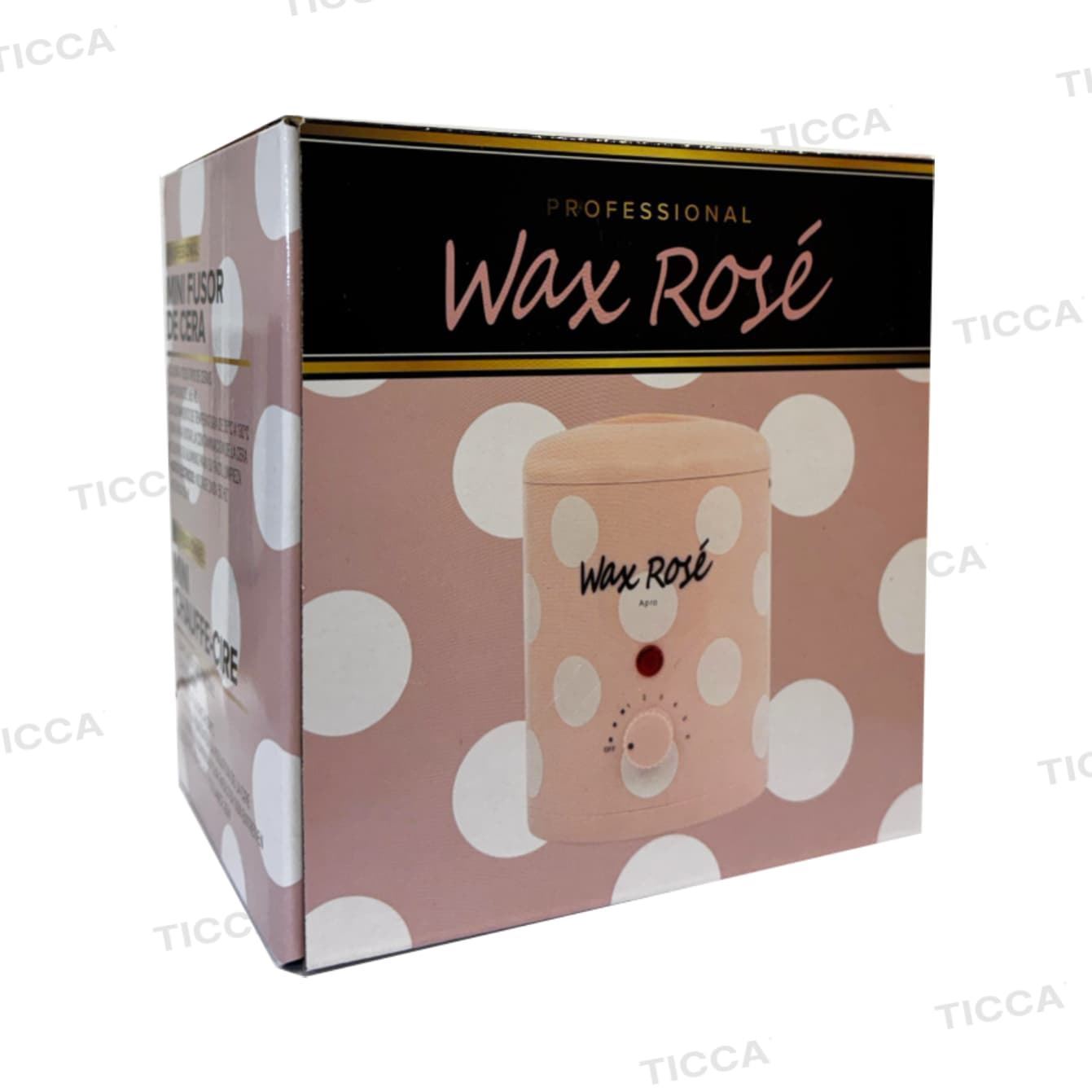 Mini Fusor de Cera 165ml 35W Rosa Pastel Topos| Apro - Imagen 3