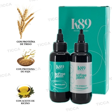 MONODOSIS PERMANENTE SIN AMONIACO KCFREE PERM 2X100ml | K89 - Imagen 1