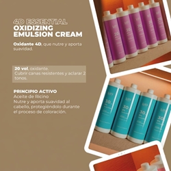 Oxidante en Crema 20 Vol (6%) 4D Essentials - 1000ml | K89 - Imagen 2