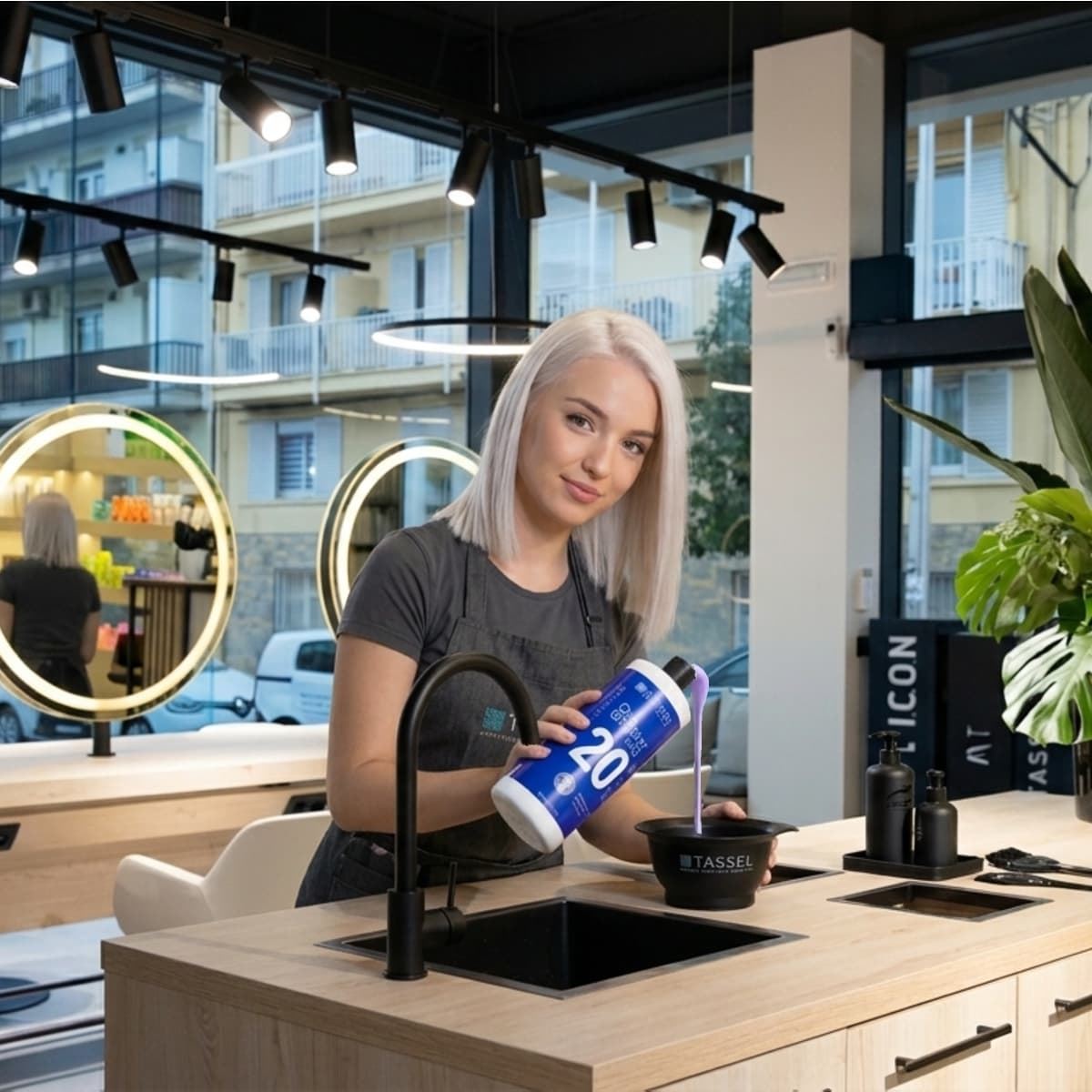 Oxidante en Crema Azul 20 Volumenes 1000ml | Tassel - Imagen 2