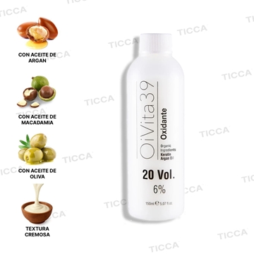 OXIDANTE EN CREMA DE 20VOL 6% 150ml | OIVITA39 - Imagen 1