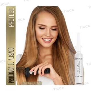 PACK 4 AMPOLLAS KERA-PLUS CON QUERATINA PARA EL ALISADO  4x10ml | SALERM - Imagen 2