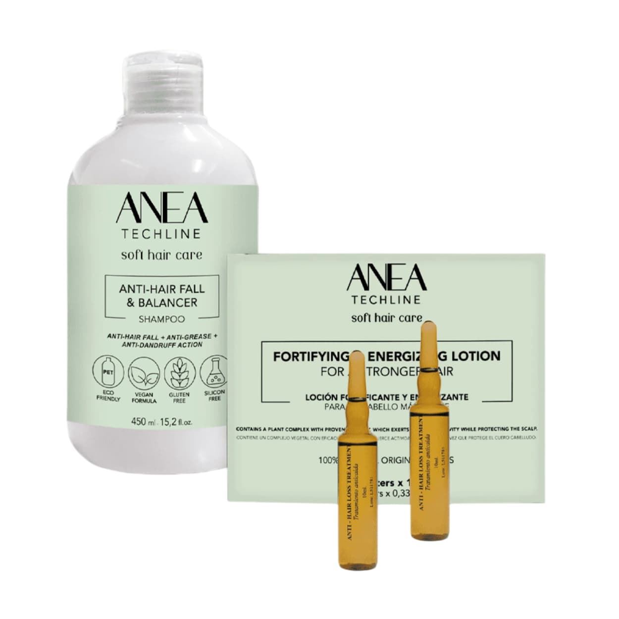 Pack Anticaída del Cabello Ampollas + Champú Anti Hair Loss & Balancer, gratis  | Anea - Imagen 1
