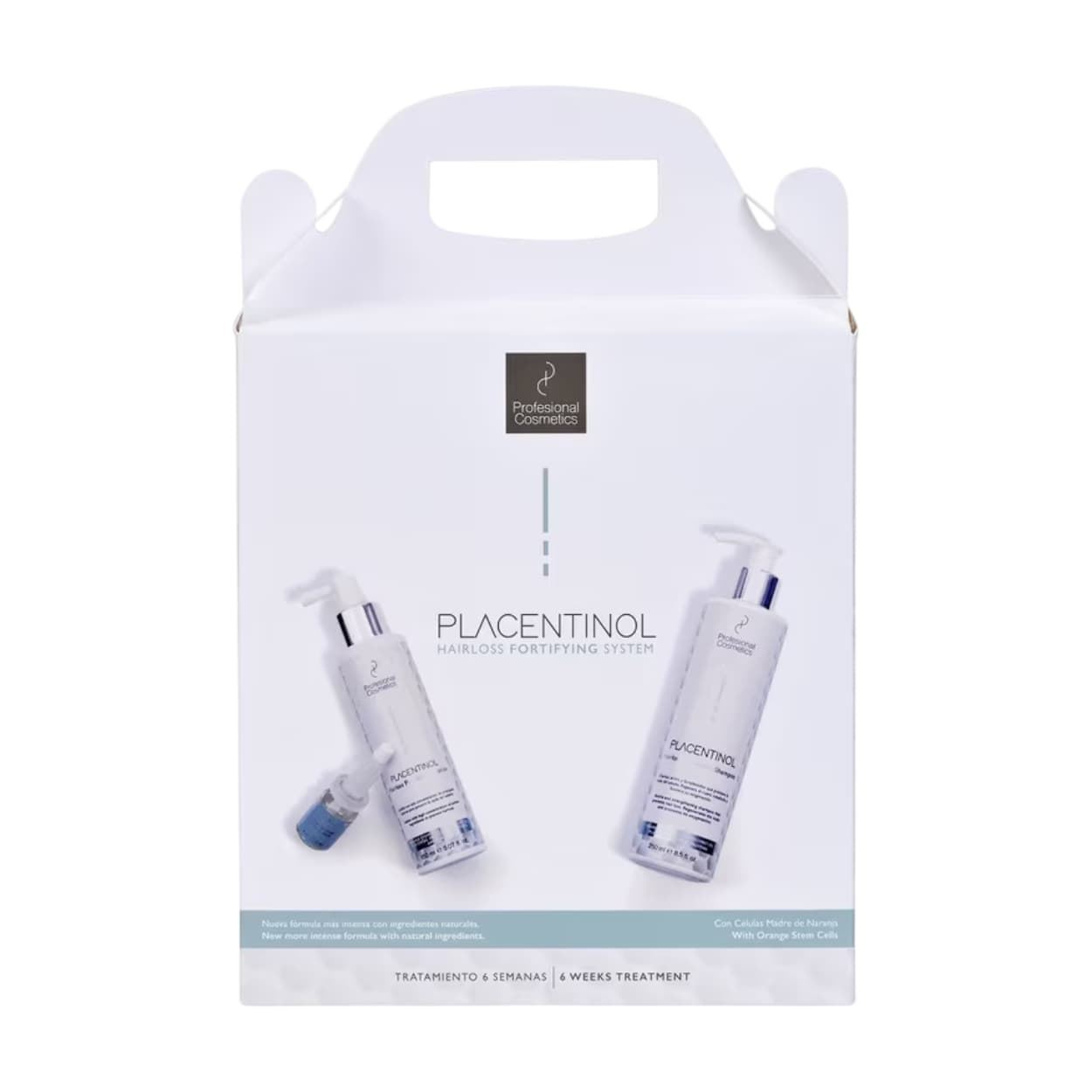 Pack Anticaída Placentinol Acitve + Champu+Locion+Ampollas | Profesional Cosmetics - Imagen 1