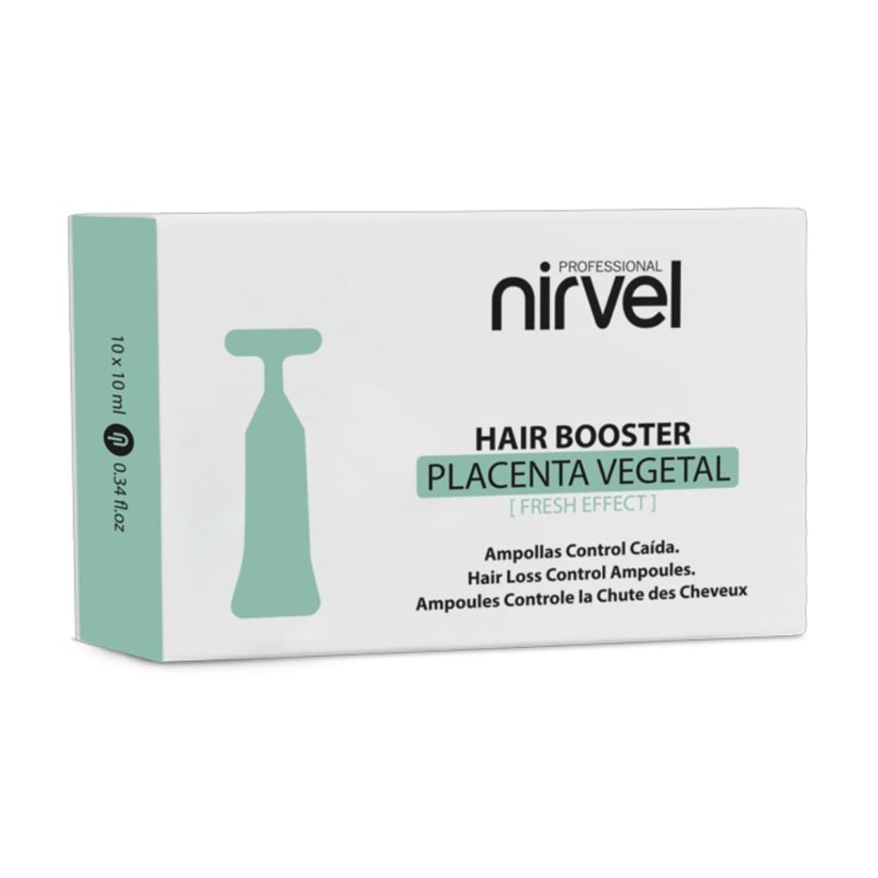 Pack Control Caida Placenta Vegetal 10 Ampollas + Champú Fortificante 250ml | Nirvel Professional - Imagen 3